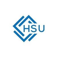 hsu brev logotyp design på vit bakgrund. hsu kreativ cirkel brev logotyp begrepp. hsu brev design. vektor