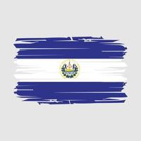 el salvador flag pinselvektor vektor