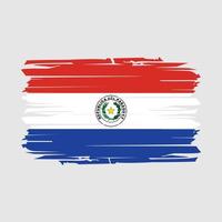 paraguay flagga borsta vektor