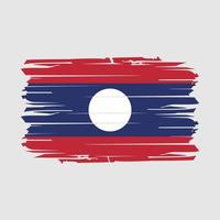 laos flagga borsta vektor