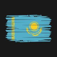 kazakhstan flagga borsta vektor