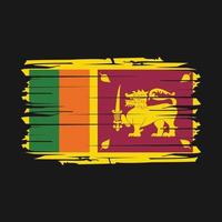 sri lanka flag pinselvektor vektor