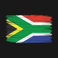 söder afrika flagga borsta vektor illustration