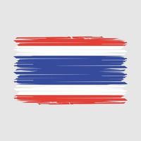 thailand flag pinsel vektor illustration