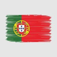 portugal flagga borsta vektor illustration