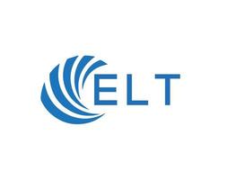 elt brev logotyp design på vit bakgrund. elt kreativ cirkel brev logotyp begrepp. elt brev design. vektor