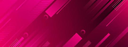 Banner Hintergrund. voll Farbe, Gradient Rosa und schwarz geometrisch bewirken vektor