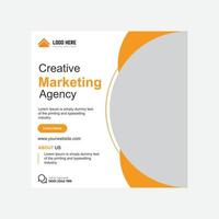 kreativ Marketing Agentur korporativ Geschäft Sozial Medien Post Design Vorlagen vektor