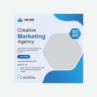 kreativ Marketing Agentur korporativ Geschäft Sozial Medien Post Design Vorlagen vektor