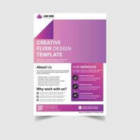 Creative-Marketing-Agentur Corporate Business Company Flyer-Design-Vorlagen vektor