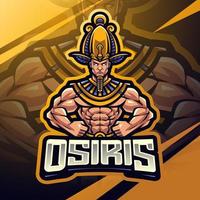 Osiris Esport Maskottchen Logo Design vektor