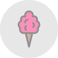 Zuckerwatte-Vektor-Icon-Design vektor