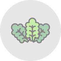 Salat-Vektor-Icon-Design vektor