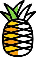 Ananas-Vektor-Icon-Design vektor