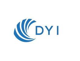 dyi brev logotyp design på vit bakgrund. dyi kreativ cirkel brev logotyp begrepp. dyi brev design. vektor