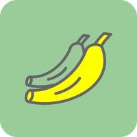 Bananen-Vektor-Icon-Design vektor