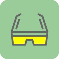 3D-Brille-Vektor-Icon-Design vektor