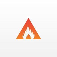 Flamme Brief ein Logo Design Vektor Vorlage. schön Logo Design zum Feuer Flammen Unternehmen Branding.