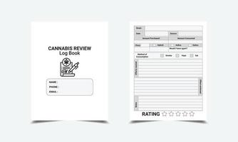 cannabis recension logga kdp interiör vektor