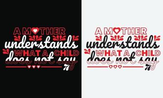 mor dag modern citat typografi t-shirt design. öga fångst bäst unik, färgrik, modern, och skön design för skjortor. typografi text urban stil svart och vit t skjorta design vektor