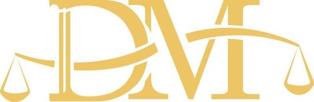 dm Anwalt Logo Vektor Datei