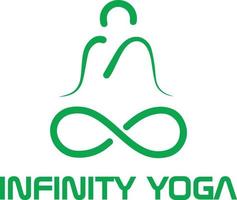 Unendlichkeit Yoga Logo Vektor Datei