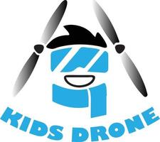 Kinder Drohne Logo Vektor Datei