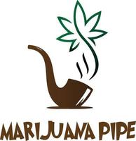 Marihuana Rohr Logo Vektor Datei