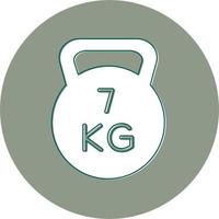 Kettlebell-Vektorsymbol vektor