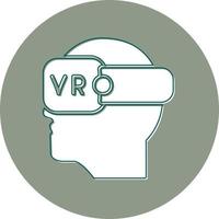 Vektorsymbol für Virtual-Reality-Brille vektor