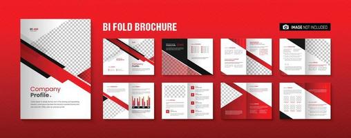 företag profil företag årlig Rapportera bifold broschyr mall design vektor