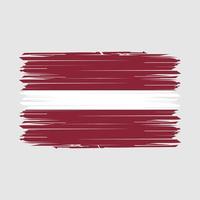 lettland flag pinsel vektor illustration