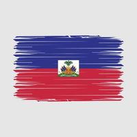 haiti flagga borsta vektor illustration