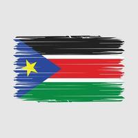 söder sudan flagga borsta vektor illustration