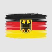 deutschland flag pinsel vektor illustration
