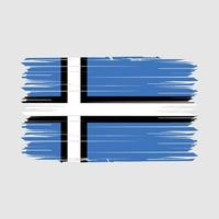 estland flag pinsel vektor illustration