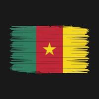 kamerun flag pinsel vektor illustration