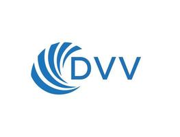 dvv Brief Logo Design auf Weiß Hintergrund. dvv kreativ Kreis Brief Logo Konzept. dvv Brief Design. vektor