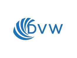 dvw Brief Logo Design auf Weiß Hintergrund. dvw kreativ Kreis Brief Logo Konzept. dvw Brief Design. vektor