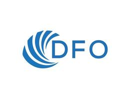 dfo Brief Logo Design auf Weiß Hintergrund. dfo kreativ Kreis Brief Logo Konzept. dfo Brief Design. vektor