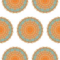 mandala sömlösa mönster vektor