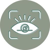 Netzhaut Scan Vektor Symbol