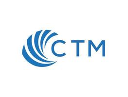 ctm brev logotyp design på vit bakgrund. ctm kreativ cirkel brev logotyp begrepp. ctm brev design. vektor