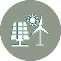 Vektorsymbol für erneuerbare Energien vektor