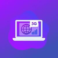 5g Netzwerkverbindungssymbol, vector.eps vektor