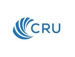 Cru Brief Logo Design auf Weiß Hintergrund. Cru kreativ Kreis Brief Logo Konzept. Cru Brief Design. vektor