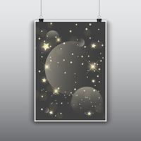 Starry affischdesign vektor