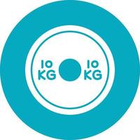 Gewicht Platten Vektor Symbol