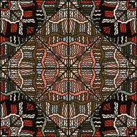 nahtlos abstrakt geometrisch Stammes- Mosaik Muster. Textil- Rapport. vektor