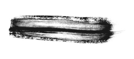 schwarz Bürste Schlaganfall. Hand gezeichnet Tinte Stelle isoliert auf Weiß Hintergrund. Vektor Illustration